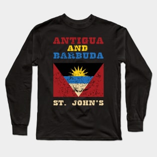 Flag of Antigua and Barbuda Long Sleeve T-Shirt